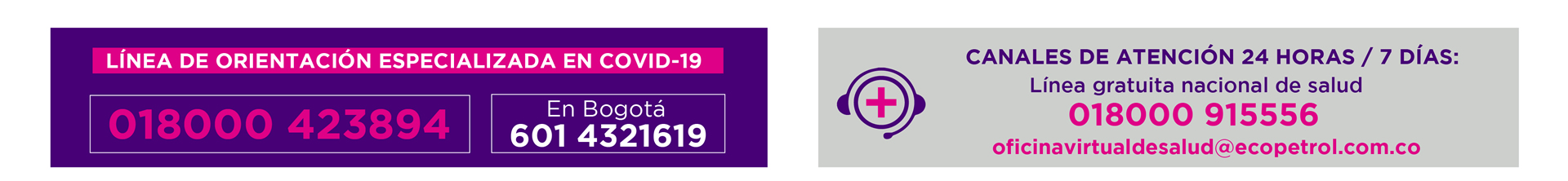 Línea de orientación especializada en Covid-19