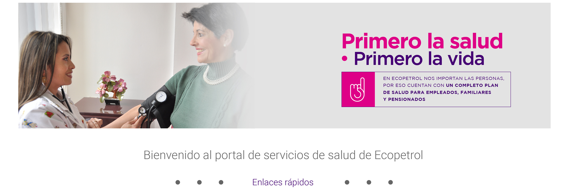 Bienvenido al portal de servicios de salud de Ecopetrol