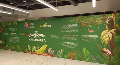 Fotografía Stand de Fibras en Casa Humboldt COP16